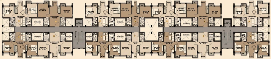 Floor Plan of Magnolia City in Barasat, Kolkata - Image 154229